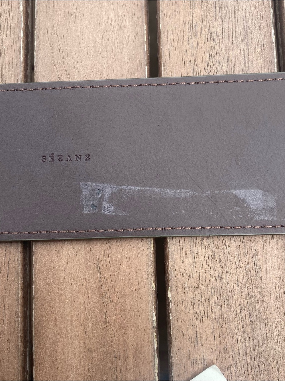 Sezane Louve leather belt, T.90. NWT but modified - Picture 3 of 5